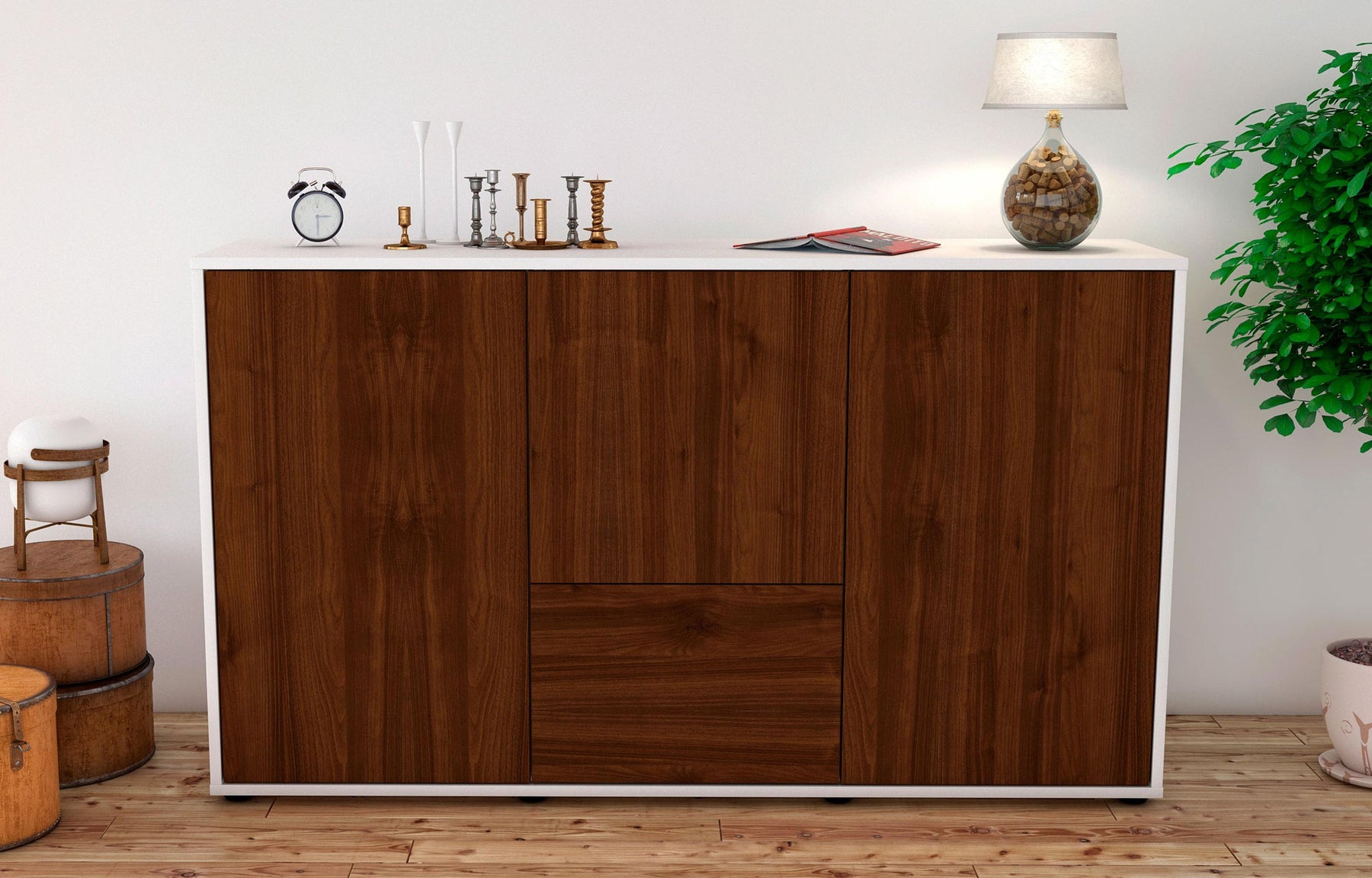 Sideboard Diana, Walnuss (136x79x35cm)