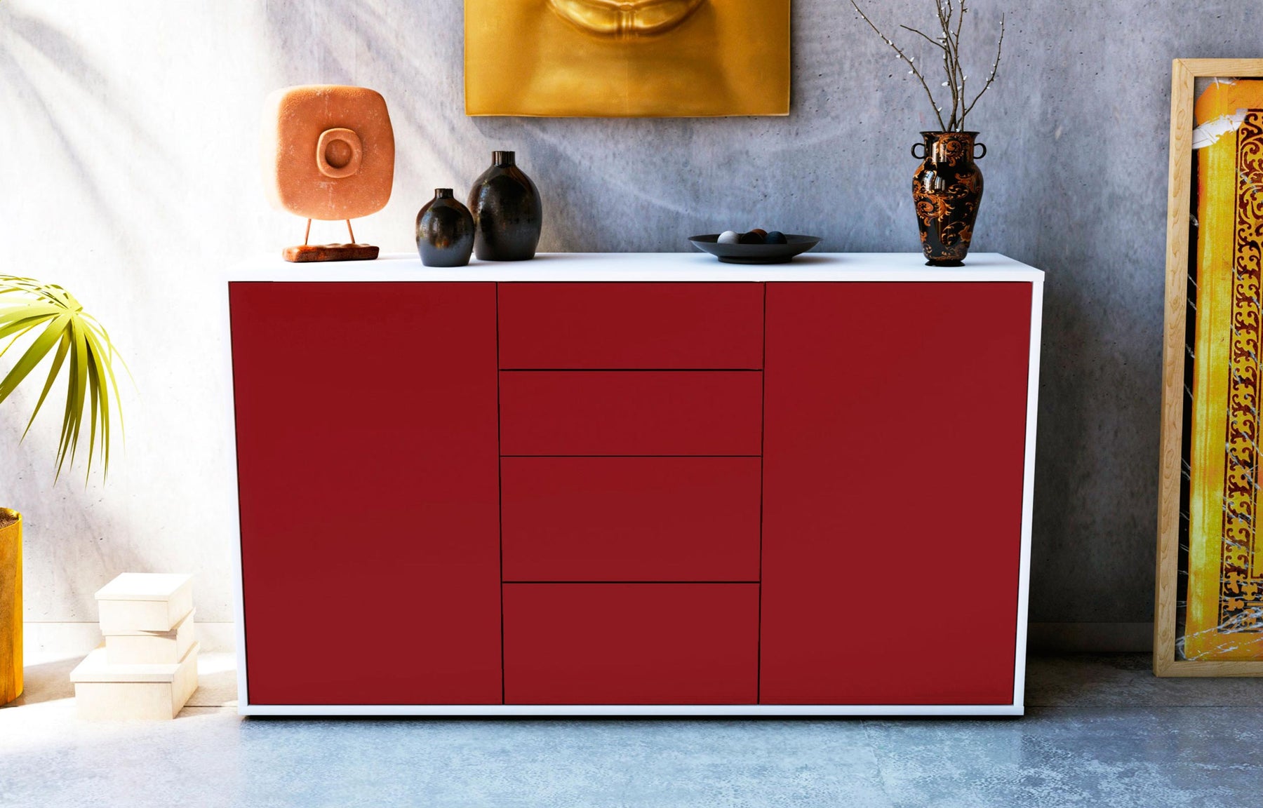 Sideboard Donna, Bordeaux (136x79x35cm)