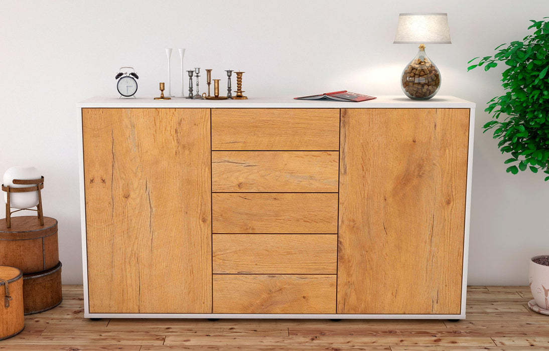 Sideboard Dorelly, Eiche (136x79x35cm)