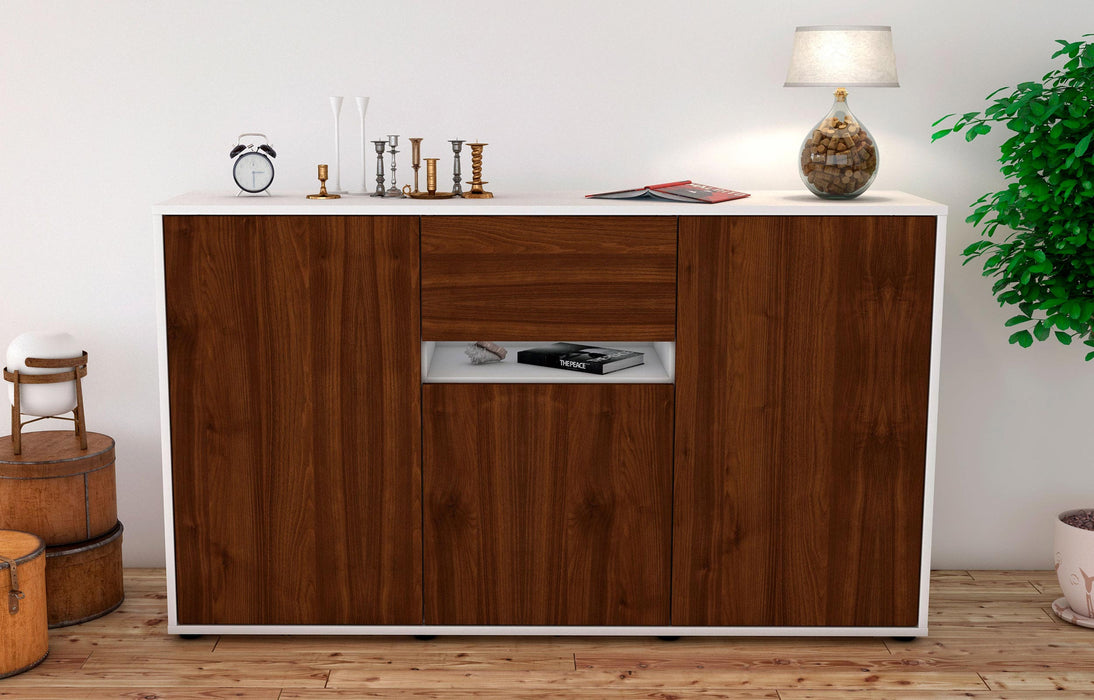 Sideboard Dorina, Walnuss (136x79x35cm)