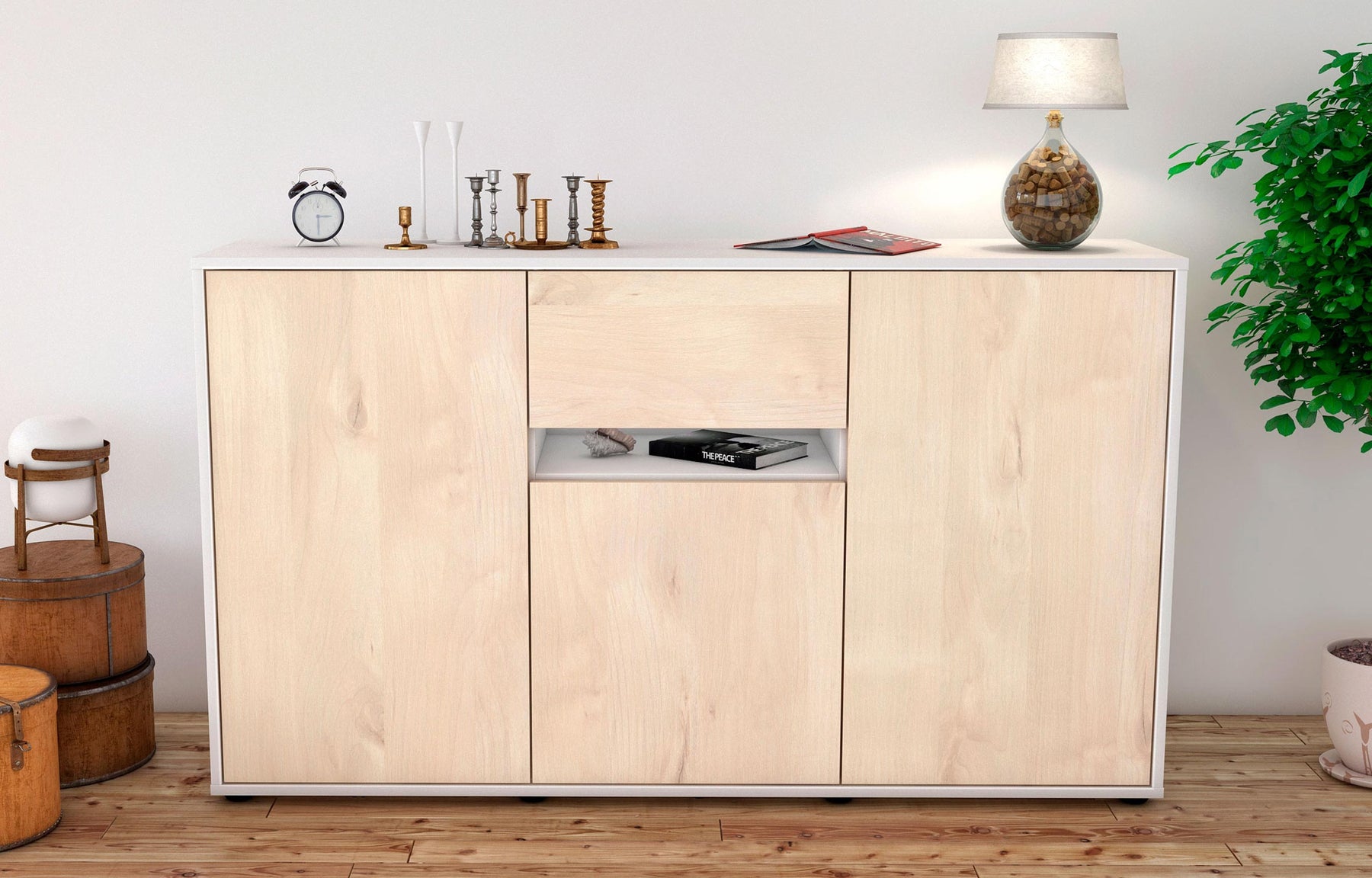 Sideboard Dorina , Zeder (136x79x35cm)