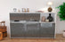 Sideboard Dorotea, Grau (136x79x35cm)