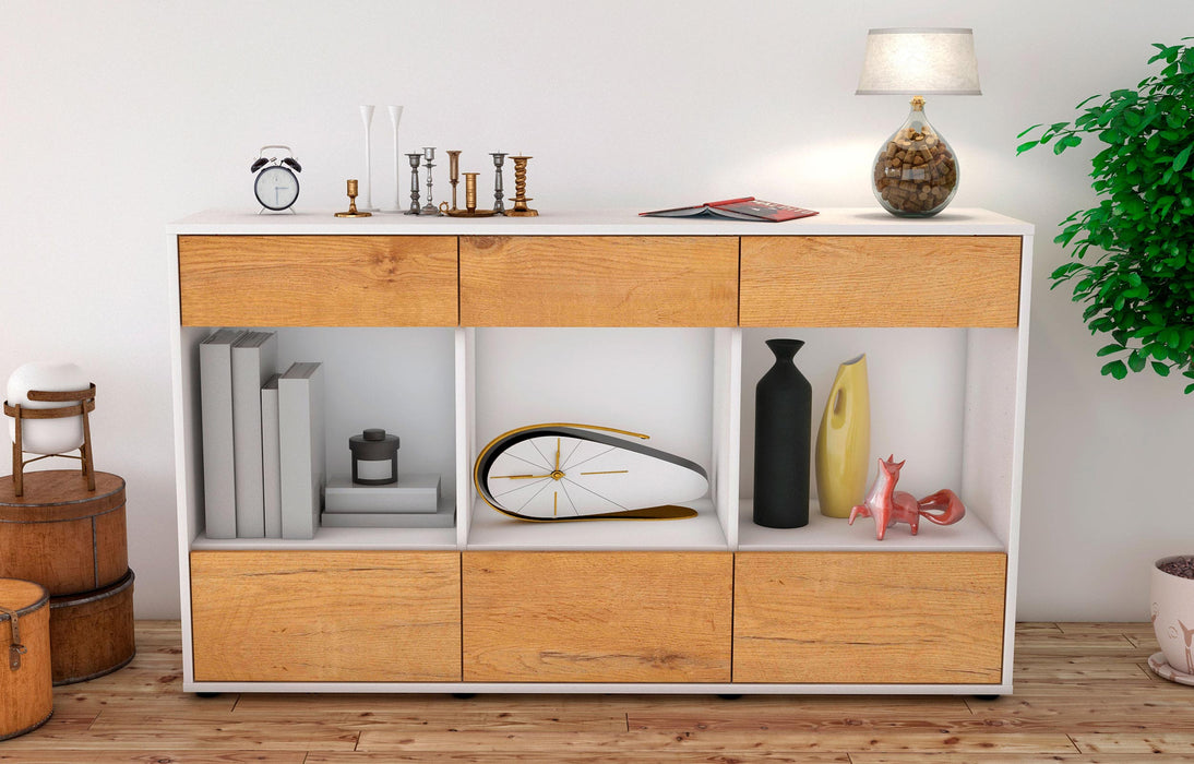 Sideboard Efisia, Eiche (136x79x35cm)