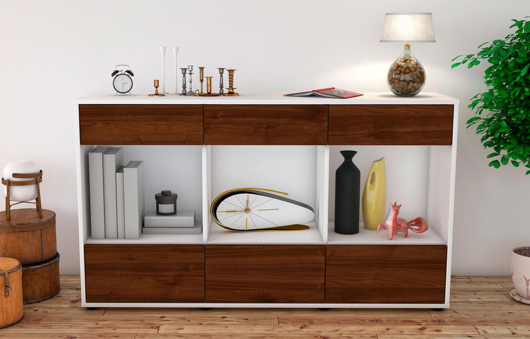 Sideboard Efisia, Walnuss (136x79x35cm)