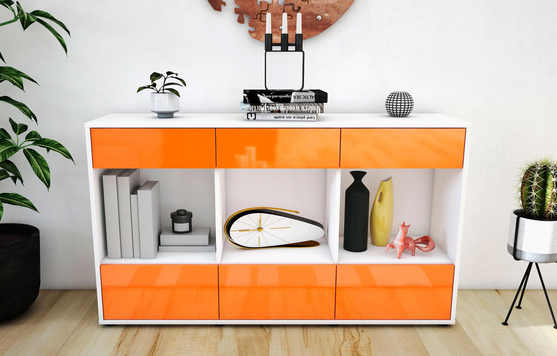 Sideboard Efisia, Orange (136x79x35cm)