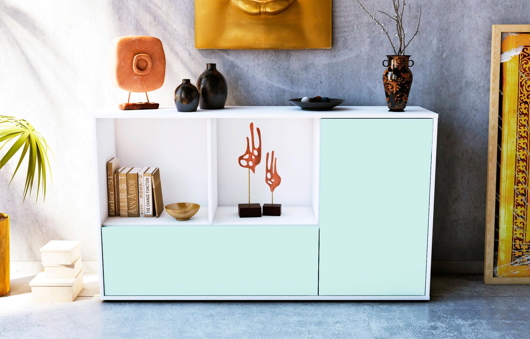 Sideboard Ela, Mint (136x79x35cm)