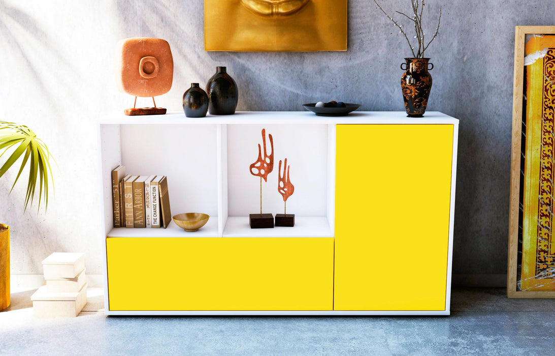 Sideboard Ela, Gelb (136x79x35cm)