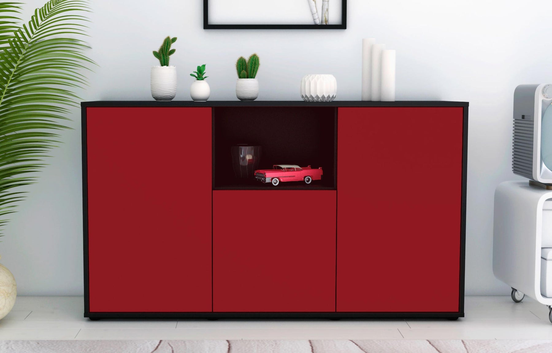 Sideboard Demetria, Bordeaux (136x79x35cm)