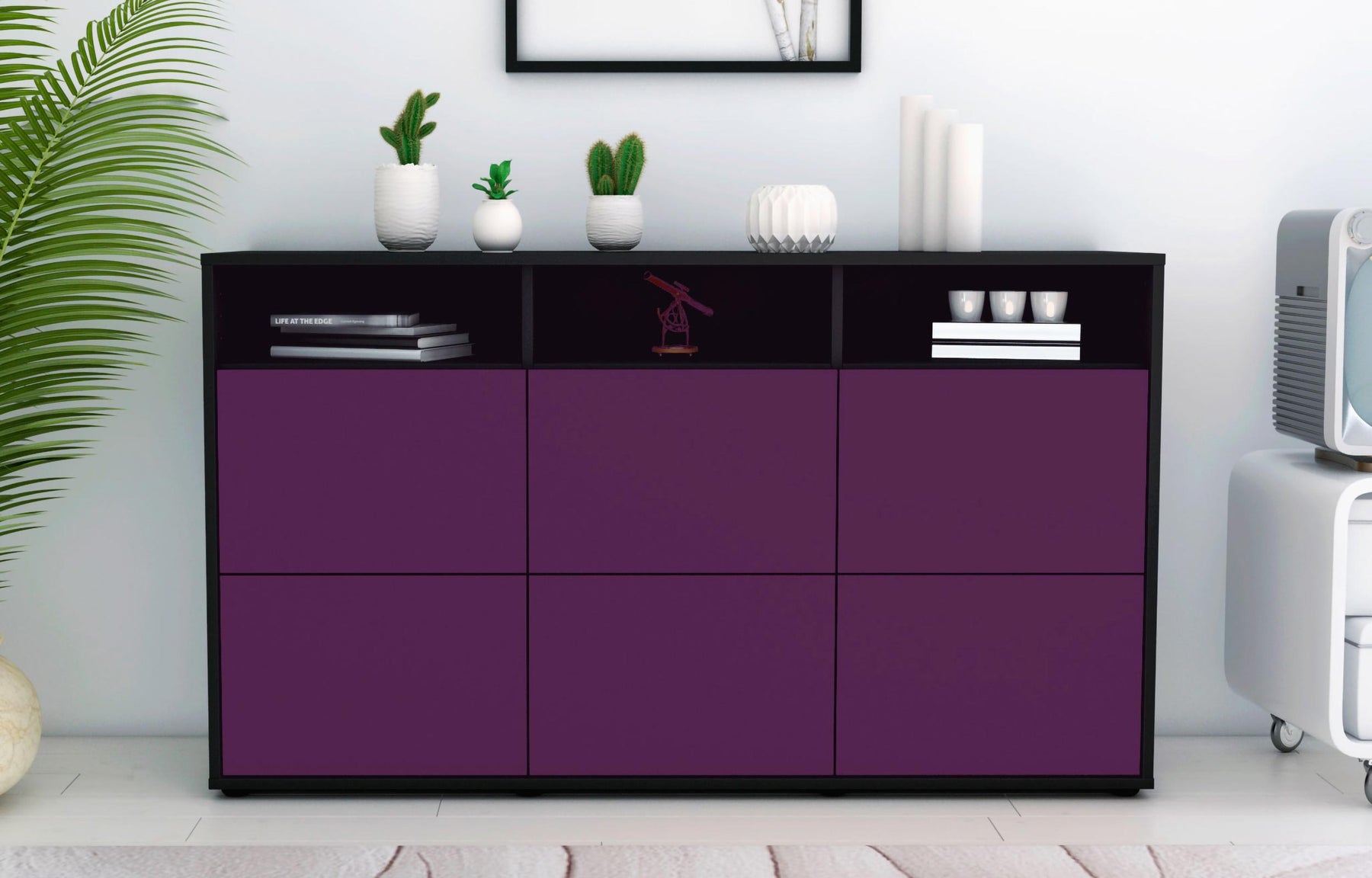 Sideboard Dilara, Lila (136x79x35cm)