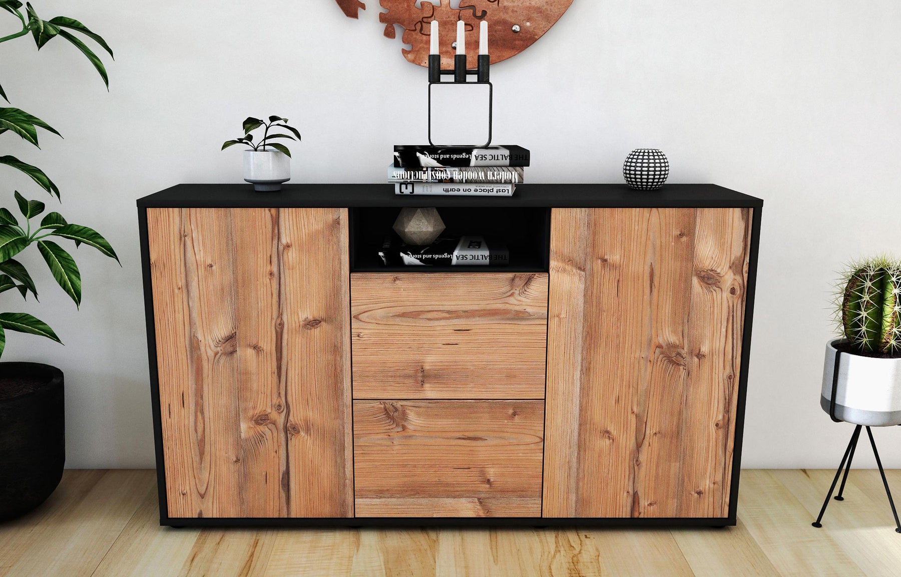 Sideboard Dimphi, Pinie (136x79x35cm)