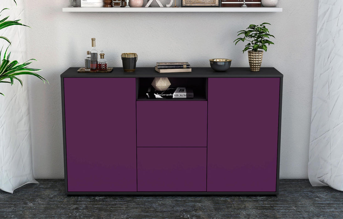 Sideboard Dimphi, Lila (136x79x35cm)