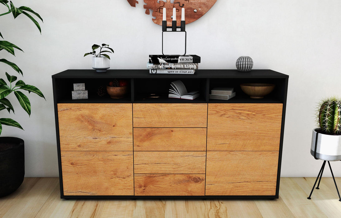 Sideboard Donabella, Eiche (136x79x35cm)