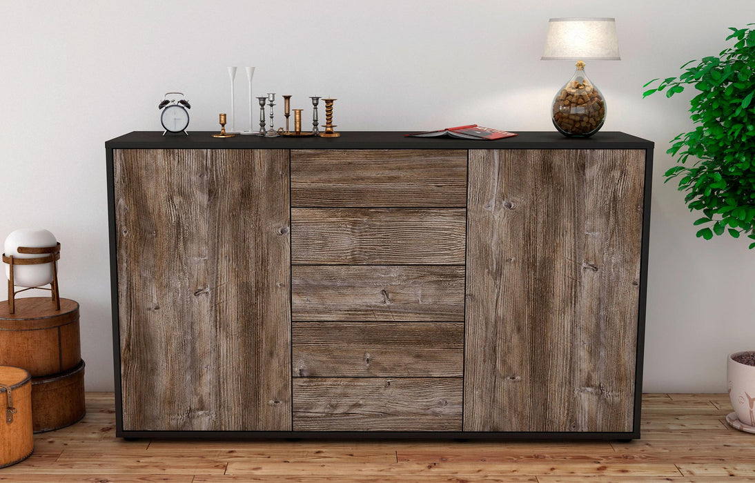 Sideboard Dorelly, Treibholz (136x79x35cm)