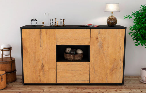 Sideboard Doriana, Eiche (136x79x35cm)