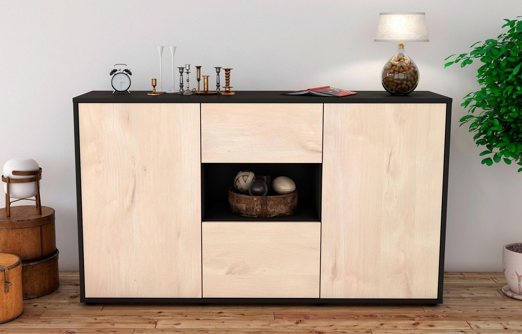 Sideboard Doriana , Zeder (136x79x35cm)