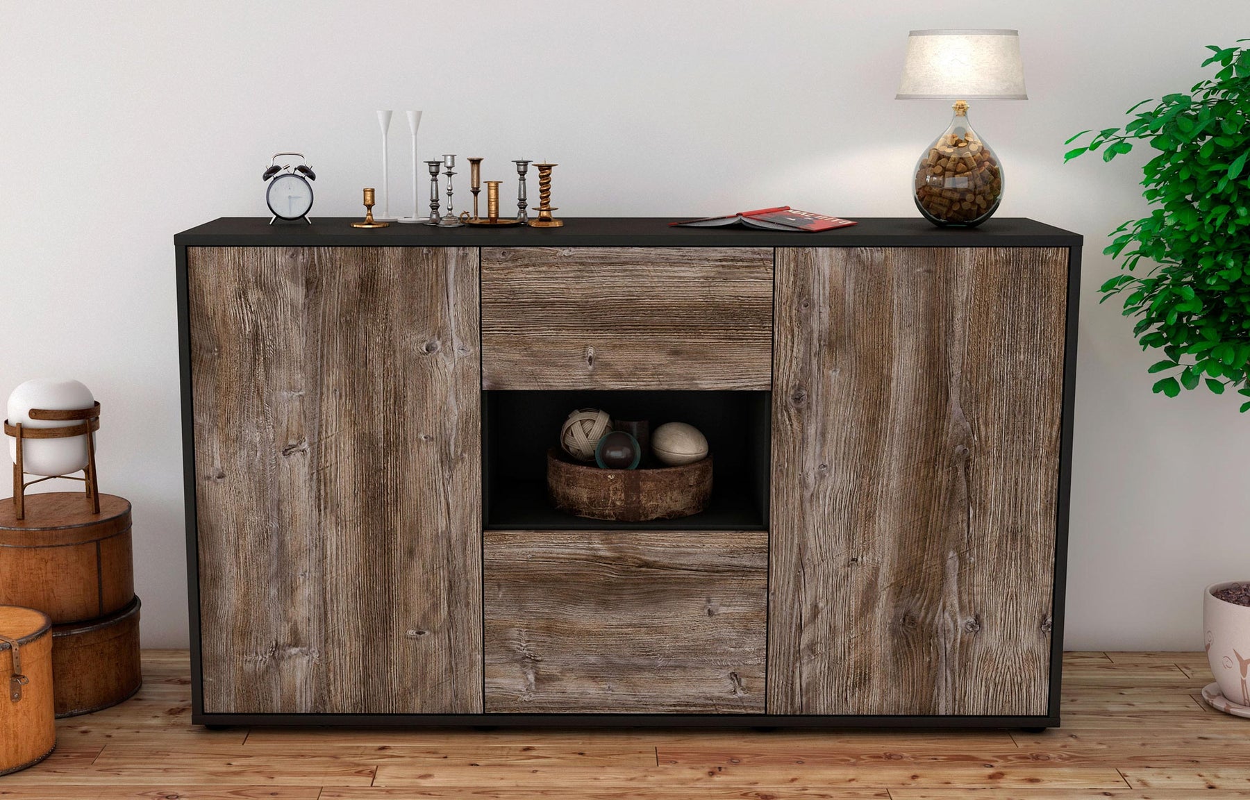 Sideboard Doriana, Treibholz (136x79x35cm)