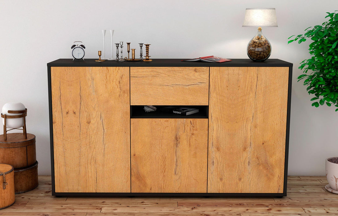 Sideboard Dorina, Eiche (136x79x35cm)