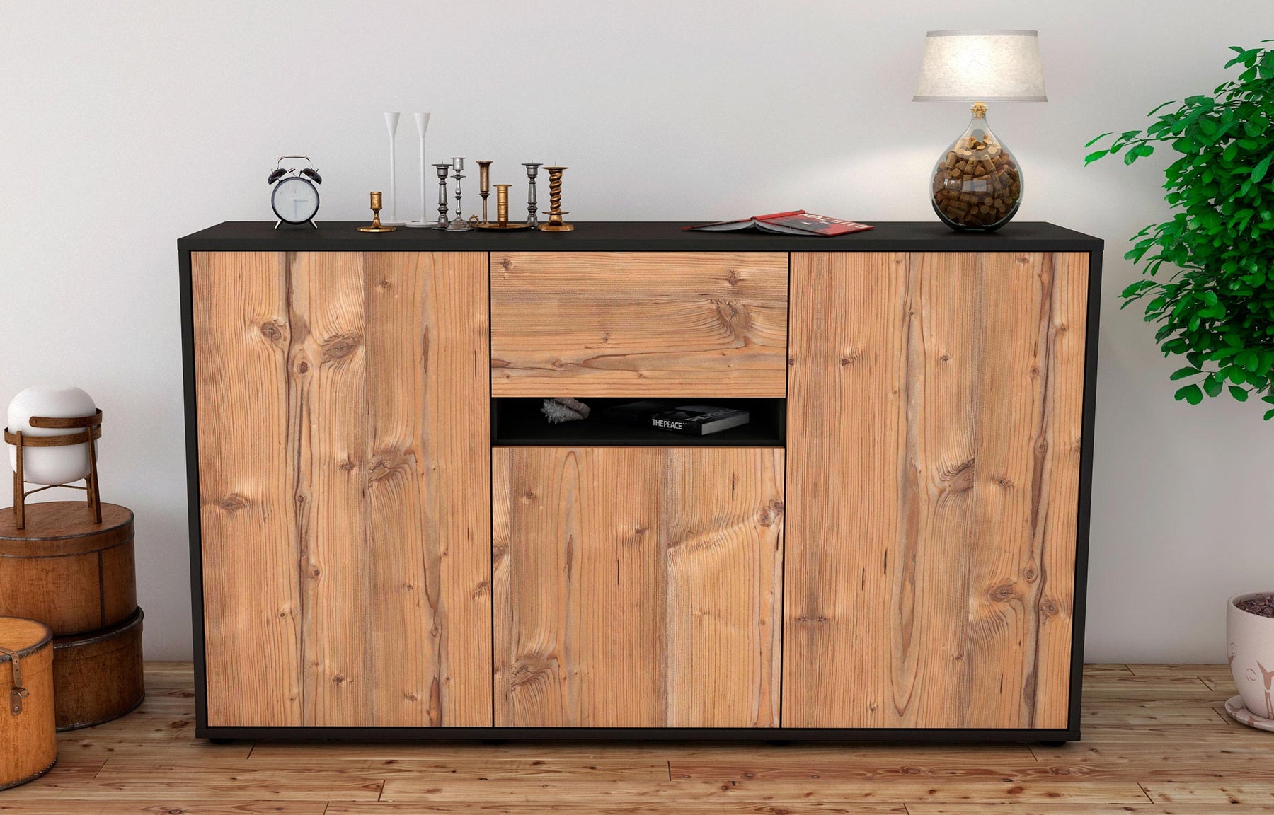 Sideboard Dorina, Pinie (136x79x35cm)