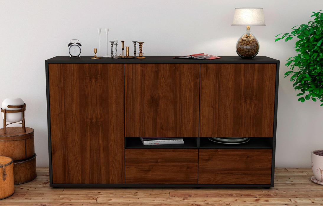 Sideboard Ebe, Walnuss (136x79x35cm)