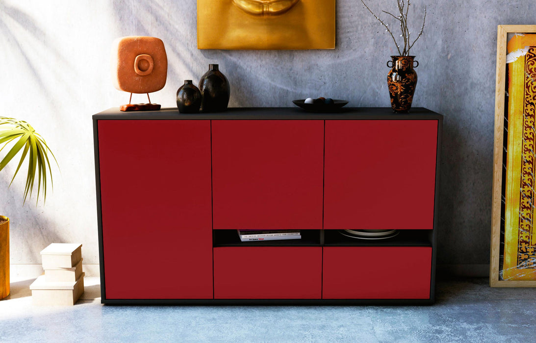 Sideboard Ebe, Bordeaux (136x79x35cm)