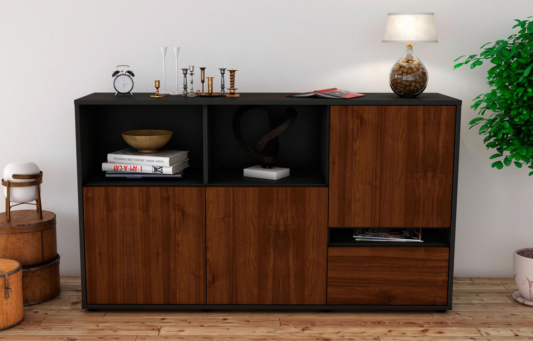 Sideboard Eda, Walnuss (136x79x35cm)