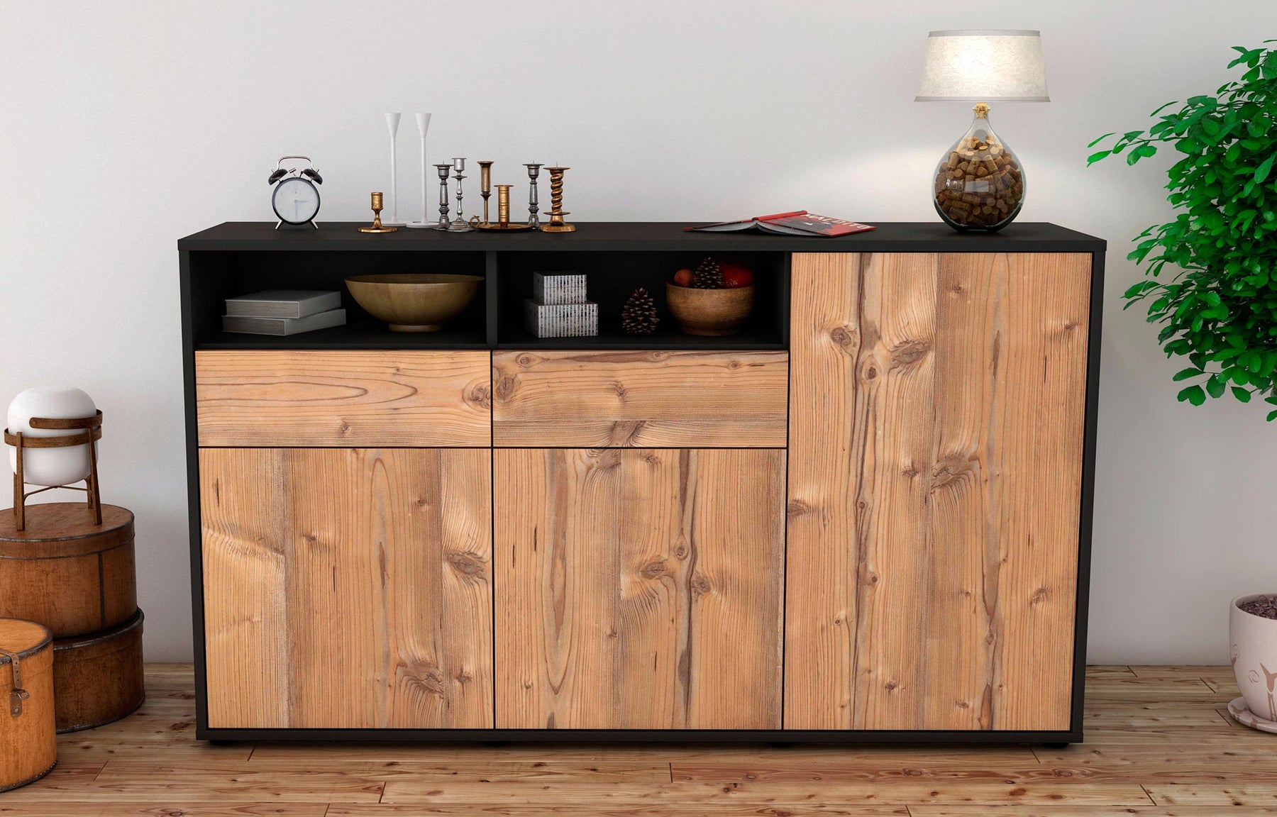 Sideboard Editta, Pinie (136x79x35cm)