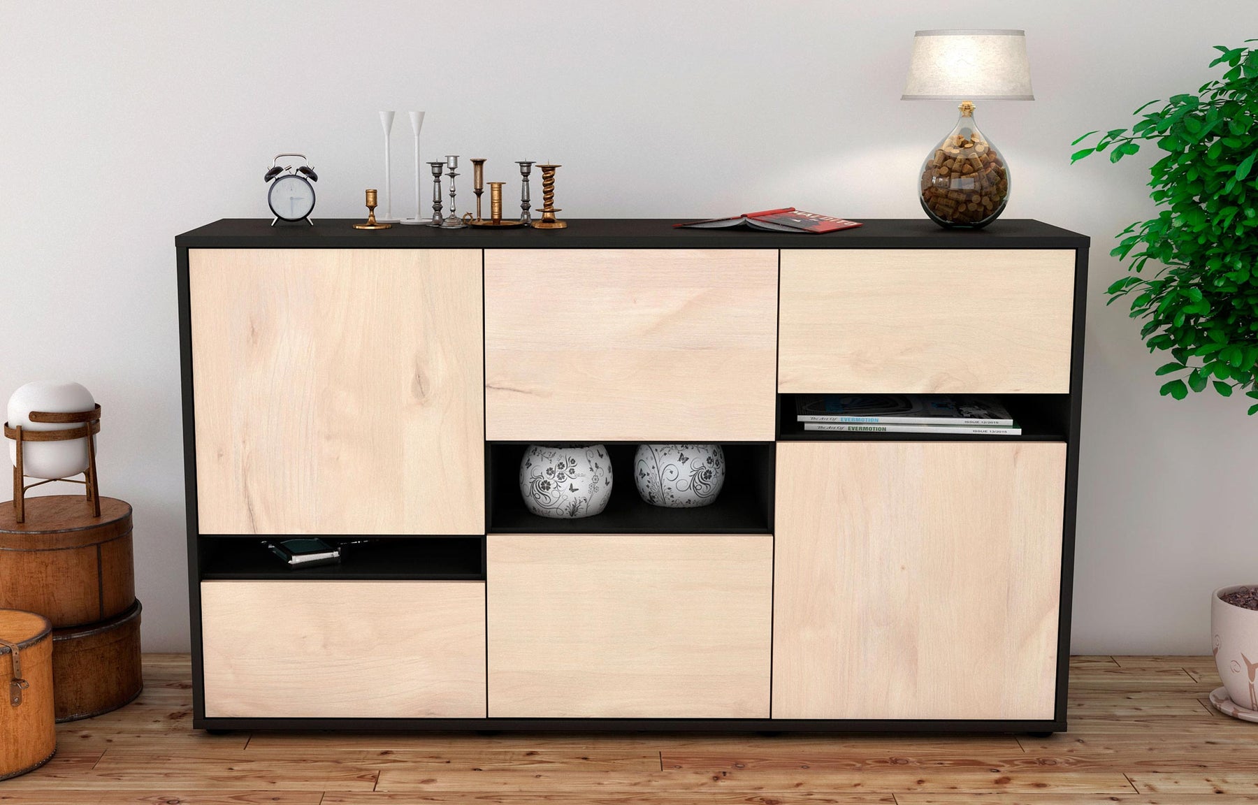 Sideboard Egizia , Zeder (136x79x35cm)