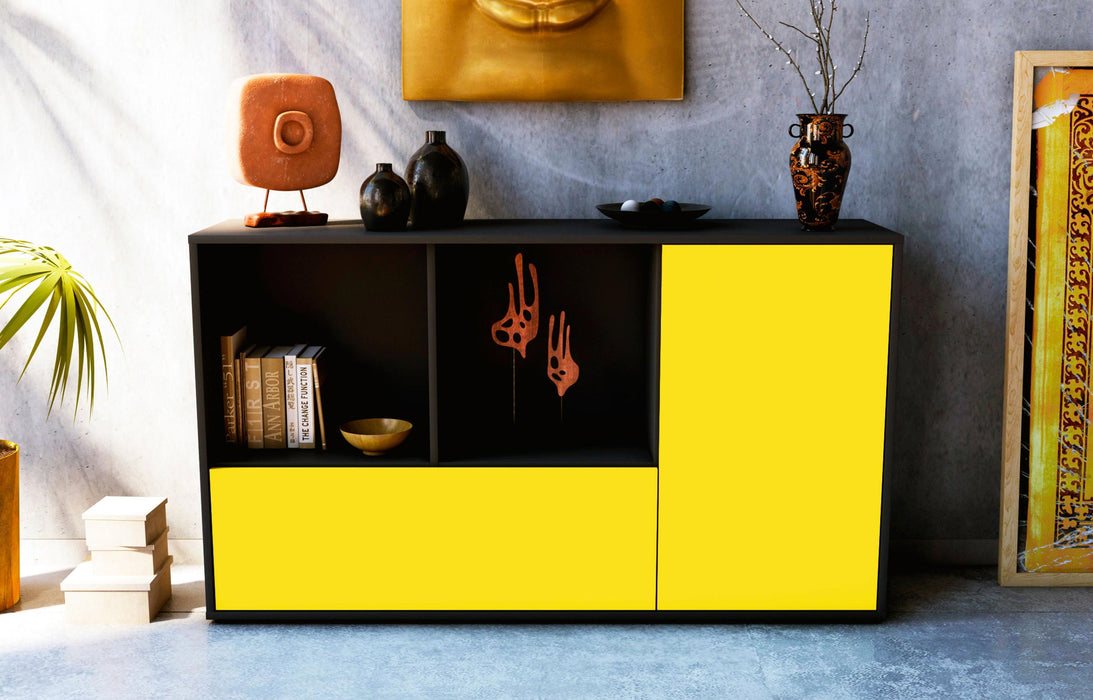 Sideboard Ela, Gelb (136x79x35cm)