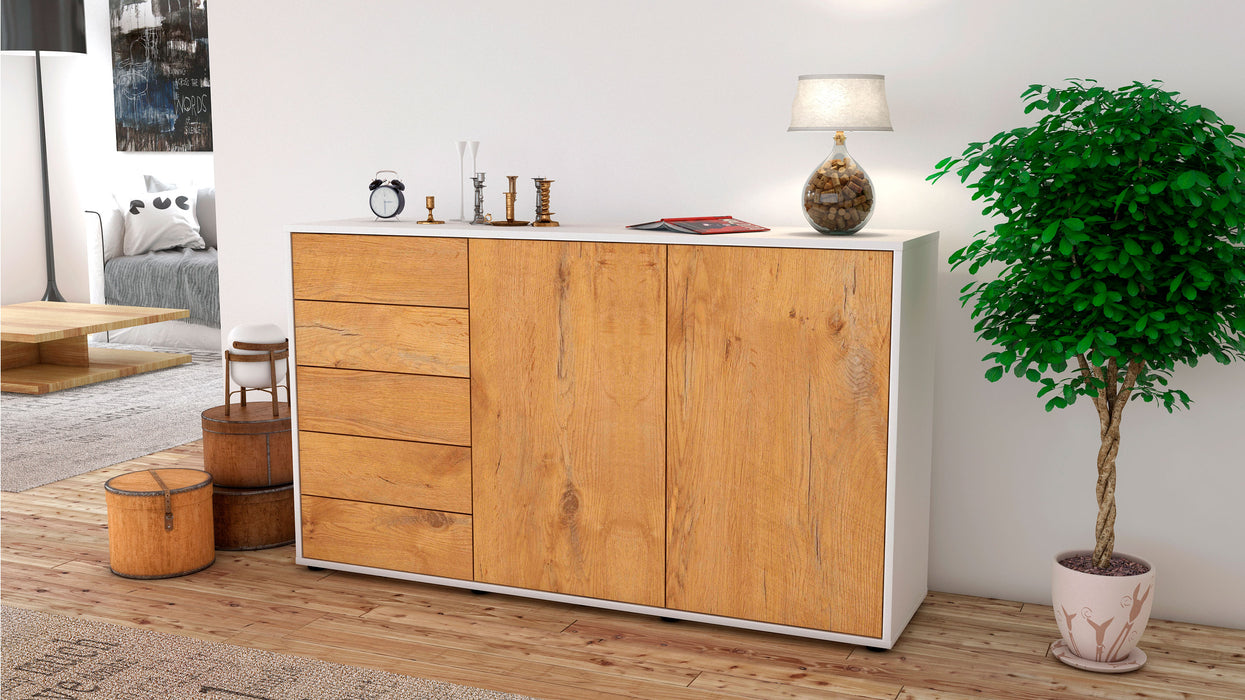 Sideboard Dorentina, Eiche (136x79x35cm)