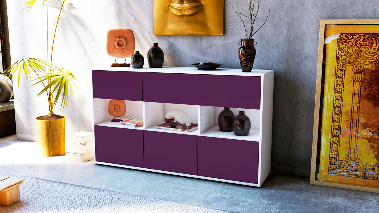 Sideboard Dorett, Lila (136x79x35cm)