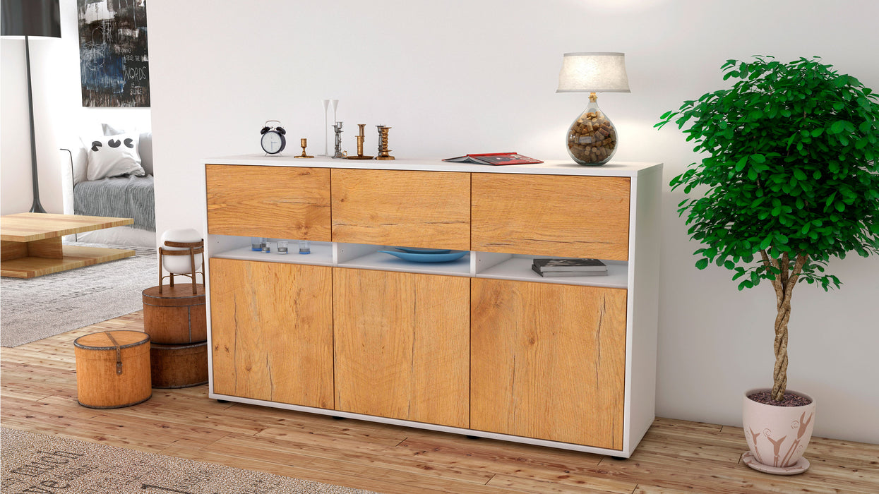 Sideboard Dorinde, Eiche (136x79x35cm)