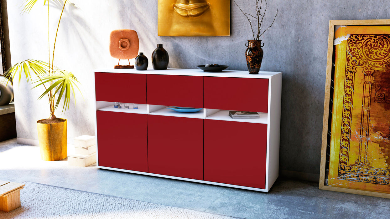 Sideboard Dorinde, Bordeaux (136x79x35cm)