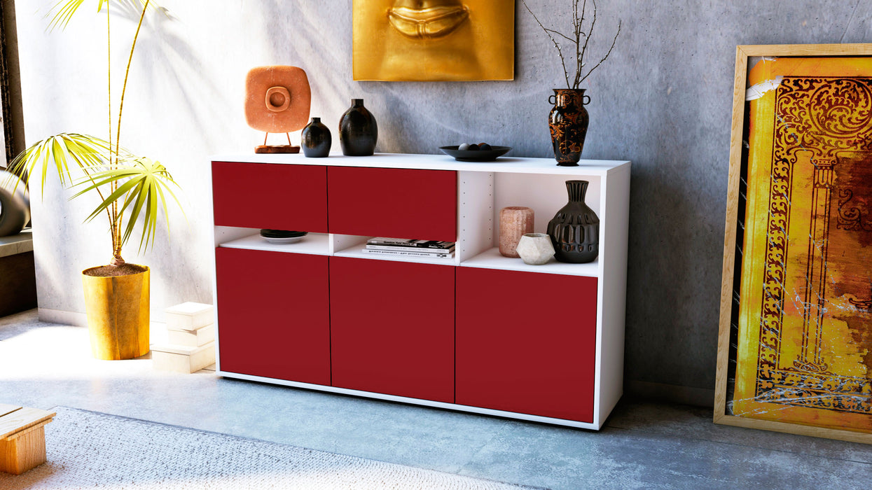 Sideboard Dorotea, Bordeaux (136x79x35cm)