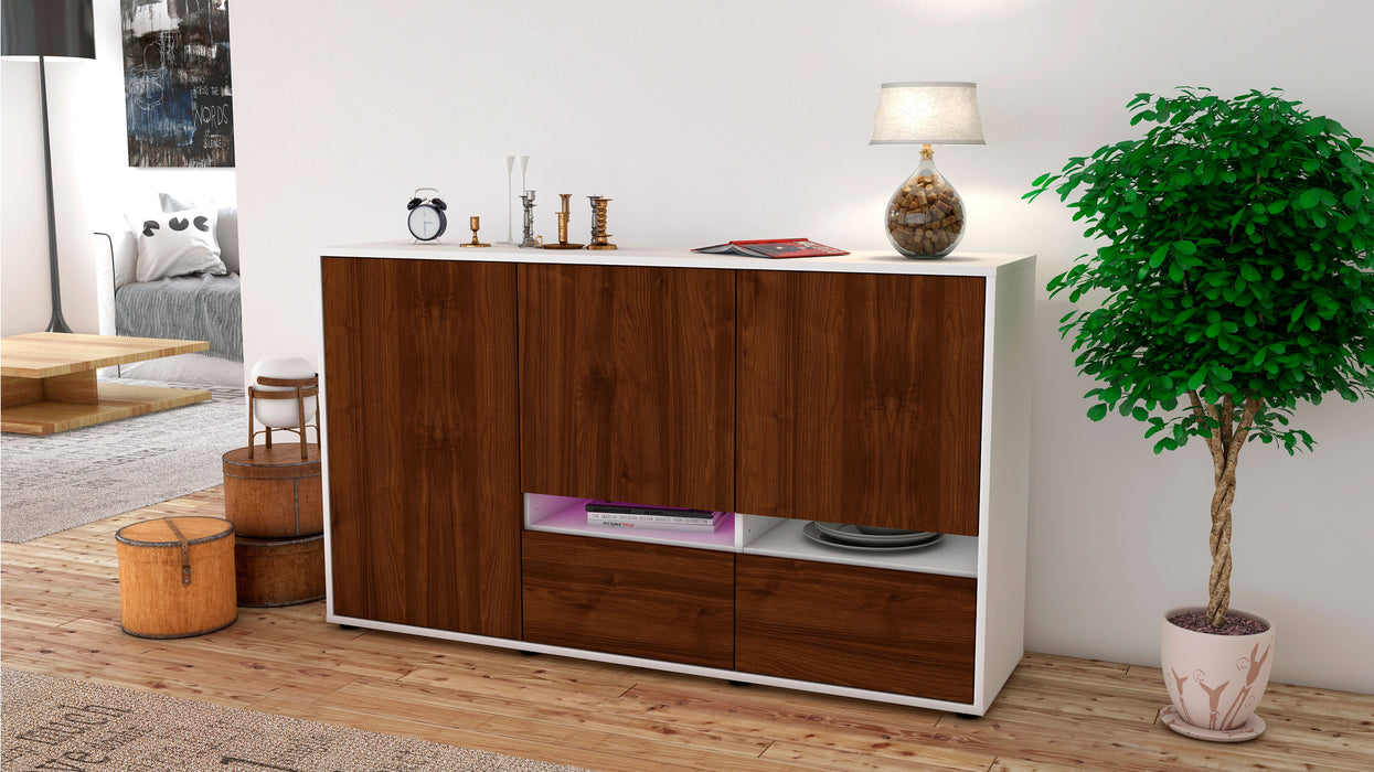 Sideboard Ebe, Walnuss (136x79x35cm)