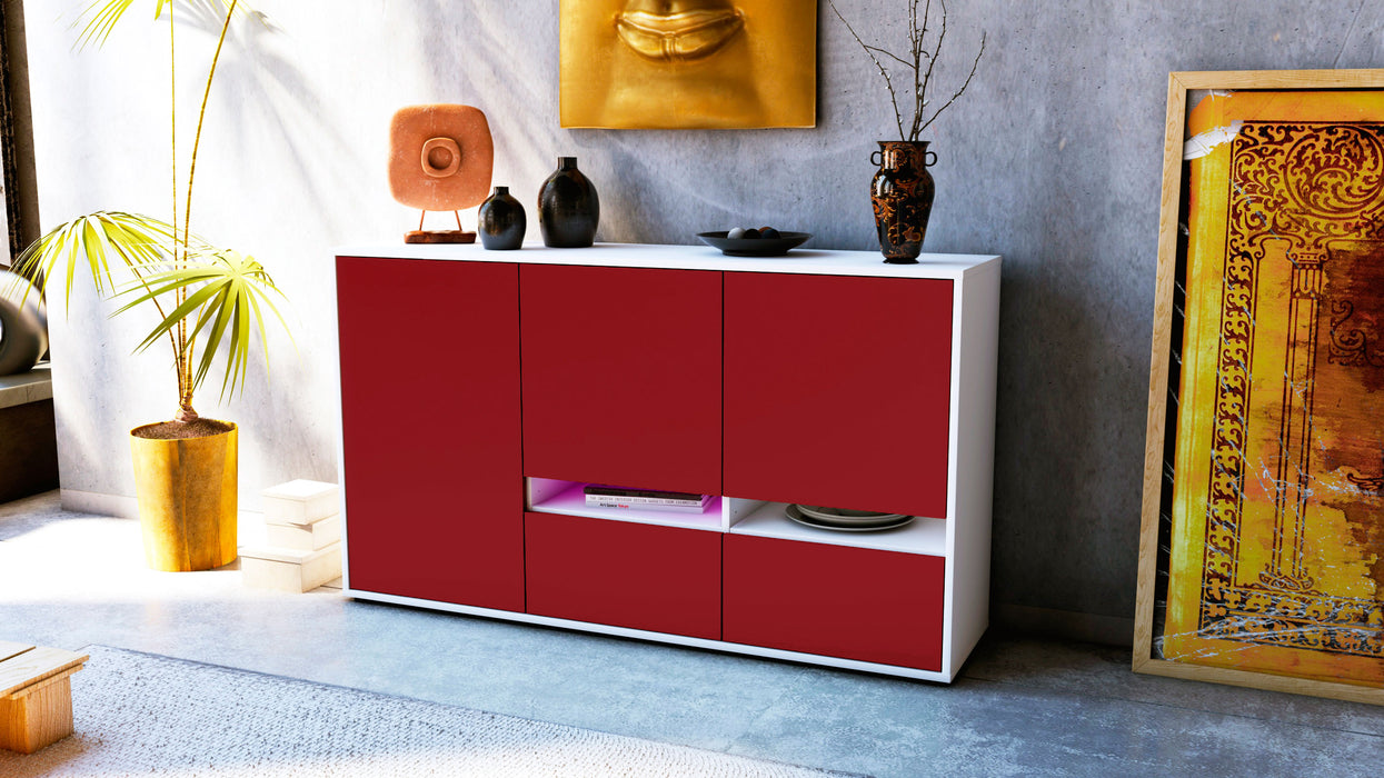 Sideboard Ebe, Bordeaux (136x79x35cm)