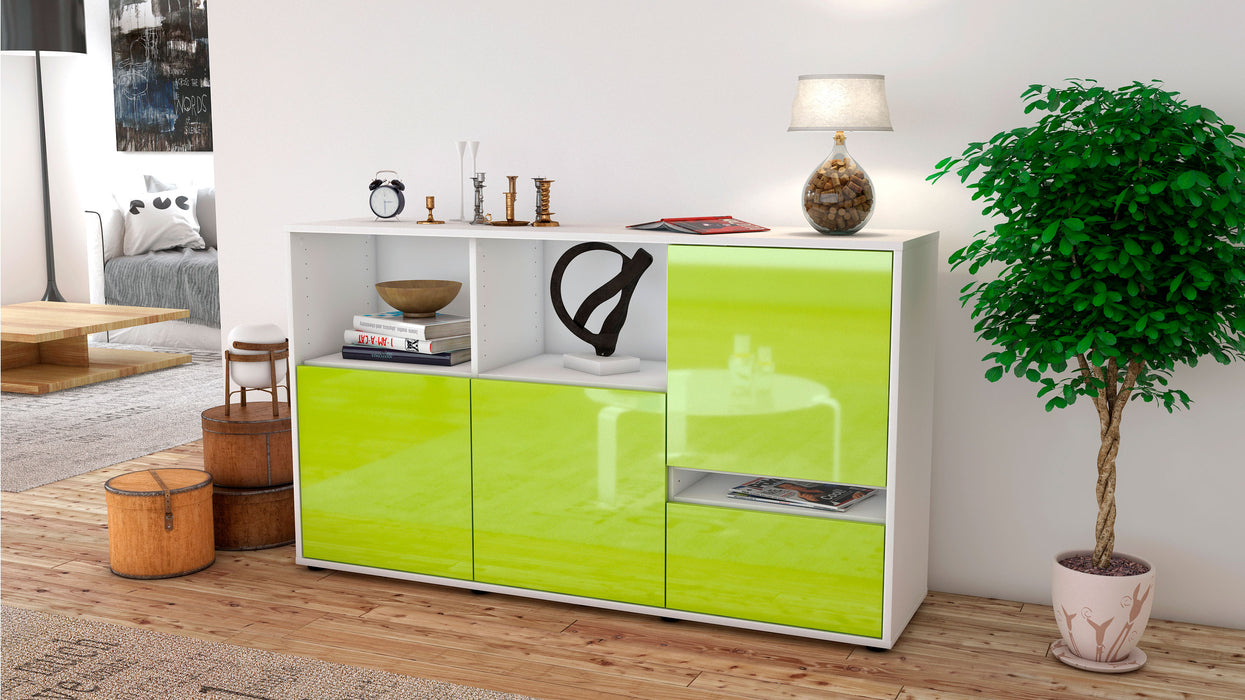 Sideboard Eda, Grün (136x79x35cm)