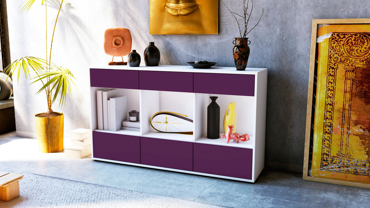 Sideboard Efisia, Lila (136x79x35cm)