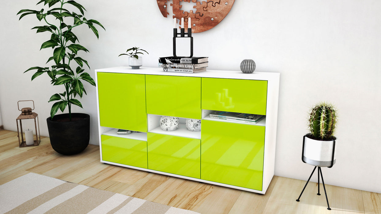 Sideboard Egizia, Grün (136x79x35cm)