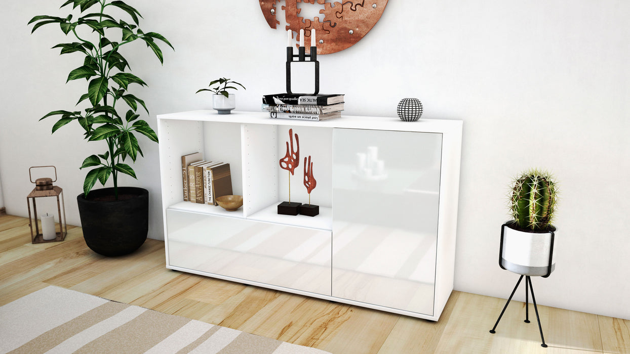 Sideboard Ela, Weiß (136x79x35cm)