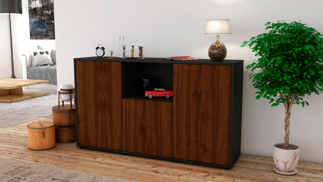 Sideboard Demetria, Walnuss (136x79x35cm)