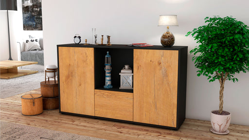 Sideboard Dhonna, Eiche (136x79x35cm)