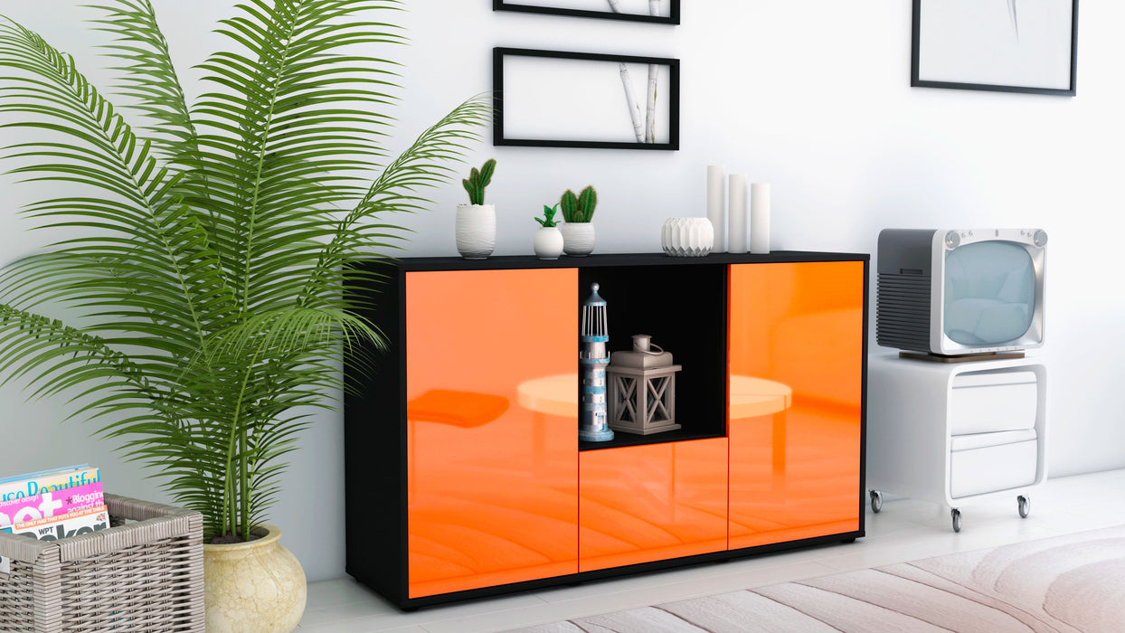 Sideboard Dhonna, Orange (136x79x35cm)