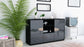 Sideboard Diellza, Grau (136x79x35cm)