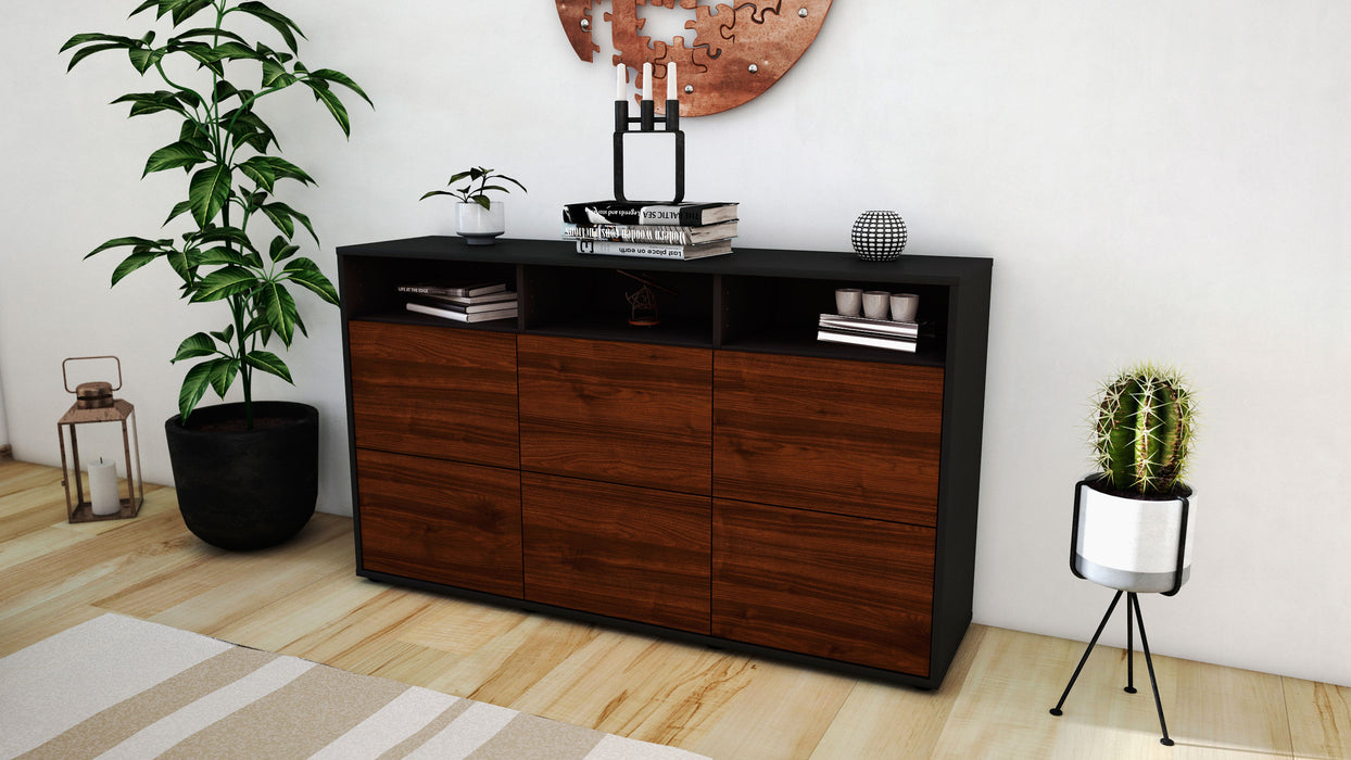 Sideboard Dilara, Walnuss (136x79x35cm)