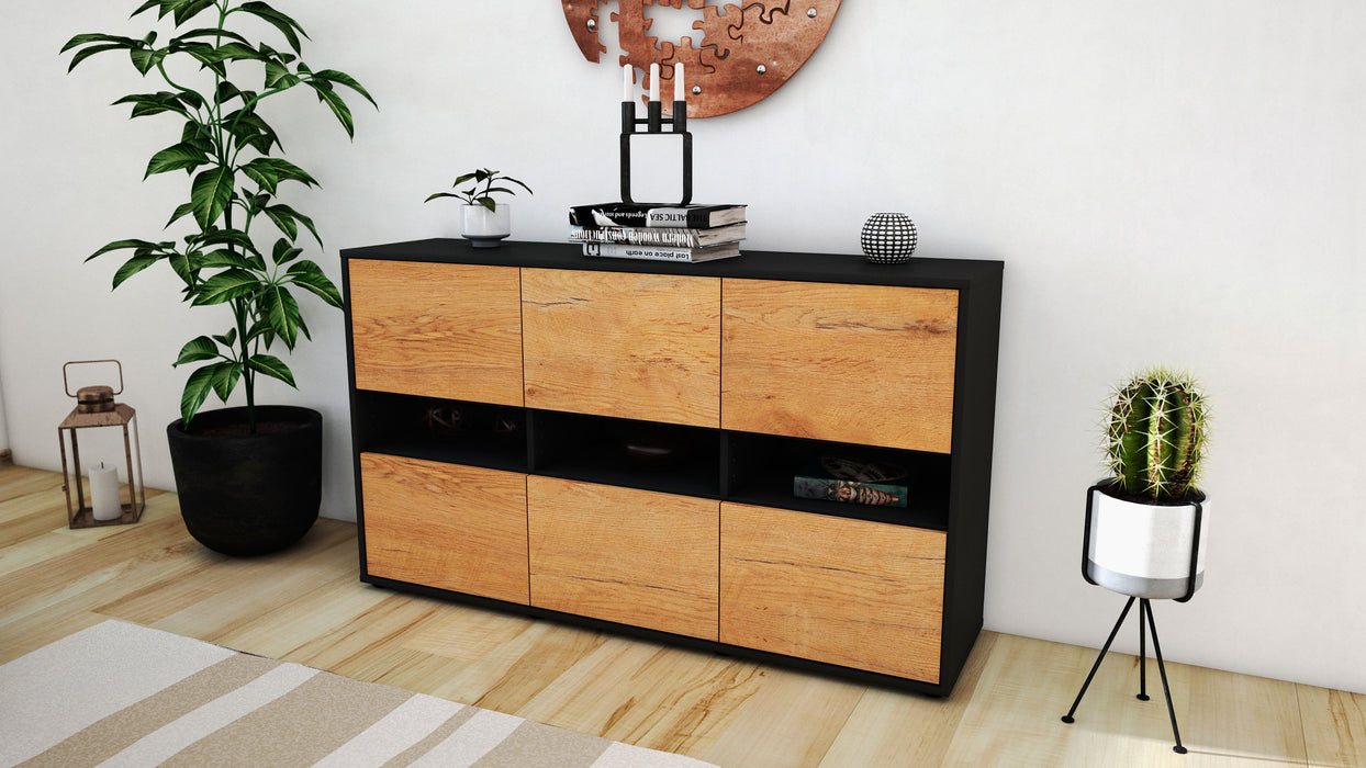 Sideboard Diletta, Eiche (136x79x35cm)