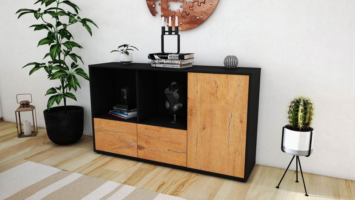 Sideboard Dolcia, Eiche (136x79x35cm)