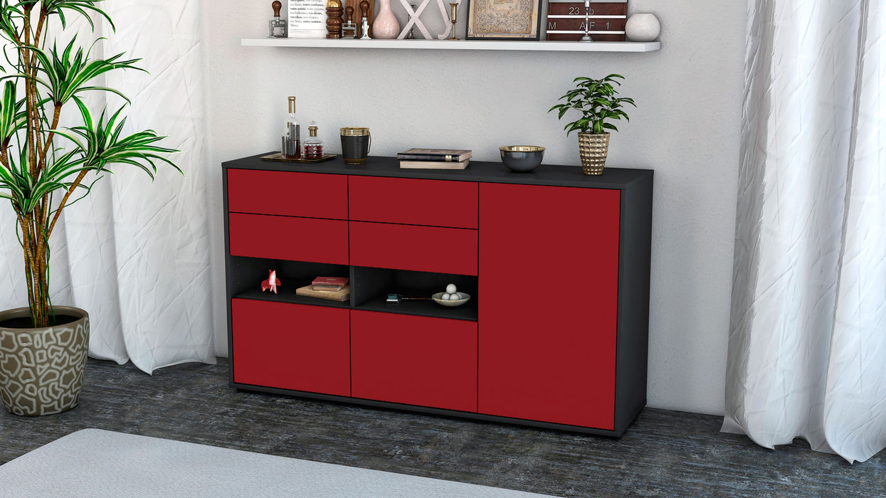 Sideboard Domi, Bordeaux (136x79x35cm)