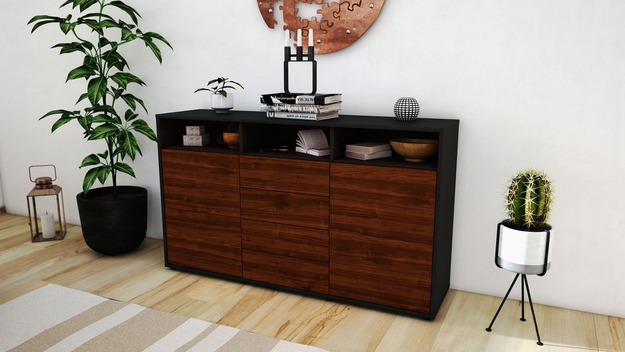 Sideboard Donabella, Walnuss (136x79x35cm)