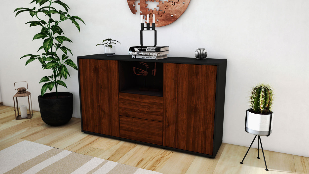 Sideboard Donika, Walnuss (136x79x35cm)