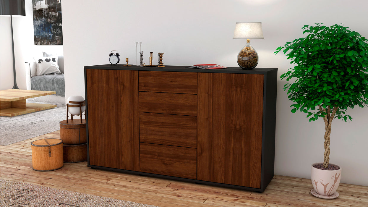 Sideboard Donna, Walnuss (136x79x35cm)